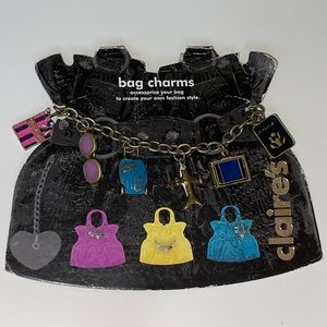 Claire’s Airplane, Camera, Suitcase, Sunglasses, Souvenir, Bag Charms